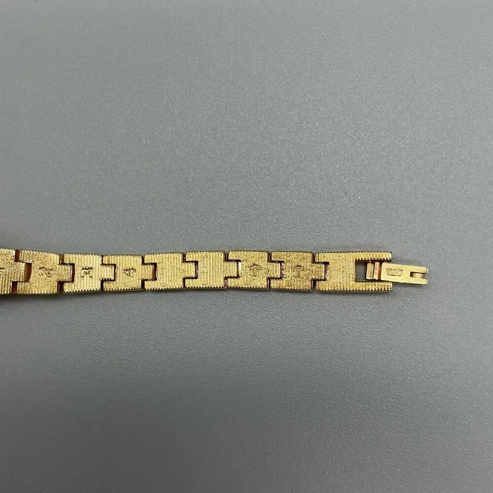 Vtg Elgin Galaxy Womens Watch 19mm Silver Gold Tone Bracelet New Battery 7.5